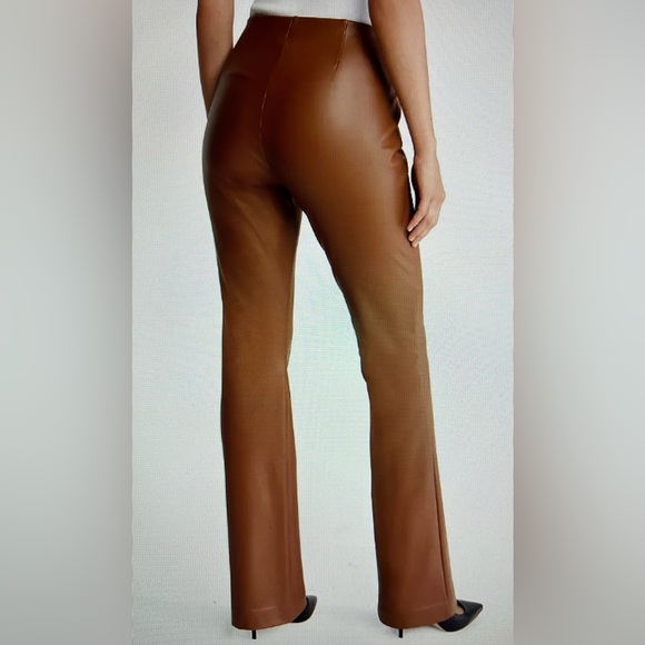 NWT Black Faux Leather Flared Pants - XL - Picture 5 of 5